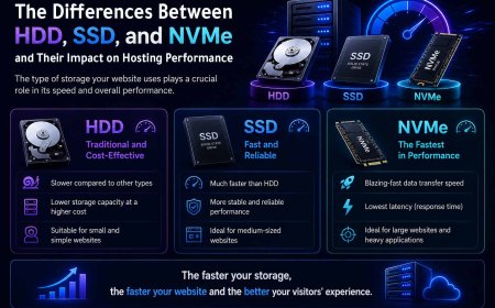 The Differences Between NVMe, SSD, and HDD and Their Impact on Hosting Performance