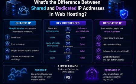 What’s the Difference Between Shared and Dedicated IP Addresses in Web Hosting?