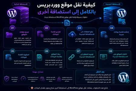 كيفية نقل موقع ووردبريس بالكامل إلى استضافة أخرى