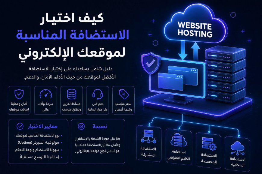 كيف تختار أفضل استضافة لموقعك الإلكتروني؟