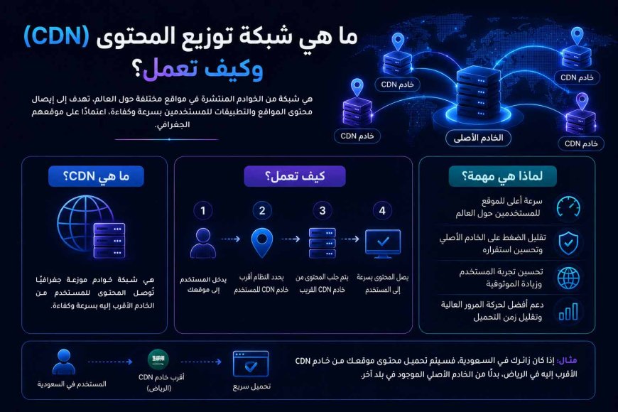 ما هي شبكة توزيع المحتوى (CDN) وكيف تعمل؟